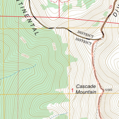 US Forest Service - Topo Bowen Mountain, CO FSTopo Legacy digital map