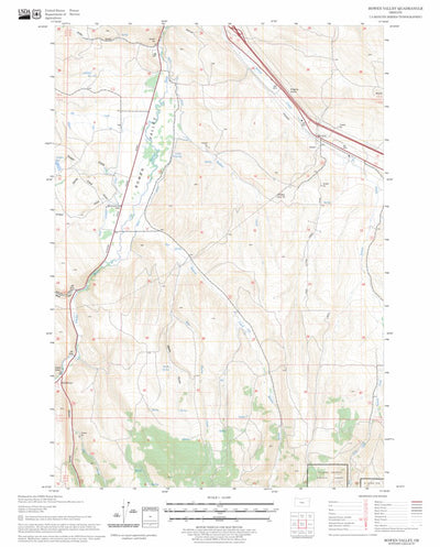 US Forest Service - Topo Bowen Valley, OR FSTopo Legacy digital map