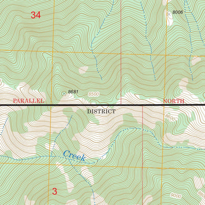 US Forest Service - Topo Bowery Creek, ID FSTopo Legacy digital map