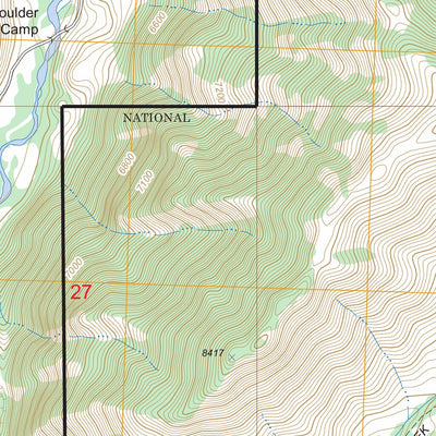 US Forest Service - Topo Bowery Creek, ID FSTopo Legacy digital map