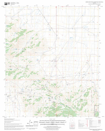 US Forest Service - Topo Bowie Mountain North, AZ FSTopo Legacy digital map