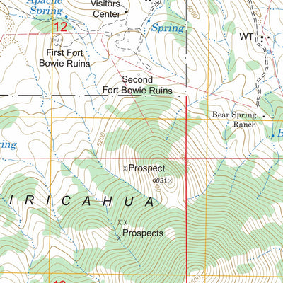 US Forest Service - Topo Bowie Mountain North, AZ FSTopo Legacy digital map