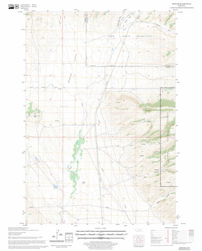 US Forest Service - Topo Bowler, MT FSTopo Legacy digital map