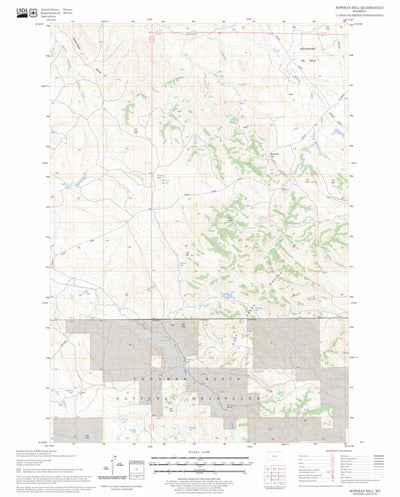 US Forest Service - Topo Bowman Hill, WY FSTopo Legacy digital map