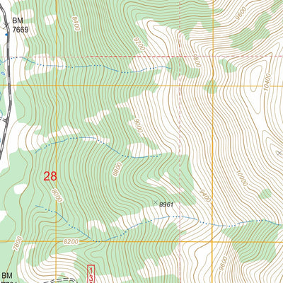 US Forest Service - Topo Box Canyon Creek, WY FSTopo Legacy digital map