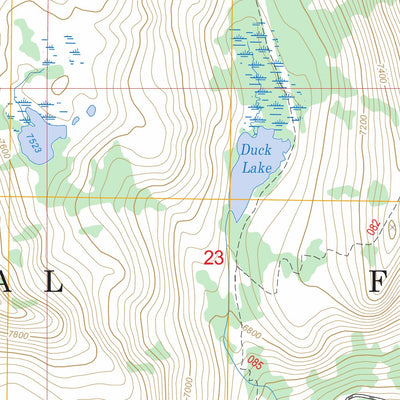 US Forest Service - Topo Box Lake, ID FSTopo Legacy digital map