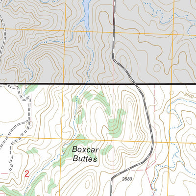 US Forest Service - Topo Boxcar Buttes, SD FSTopo Legacy digital map