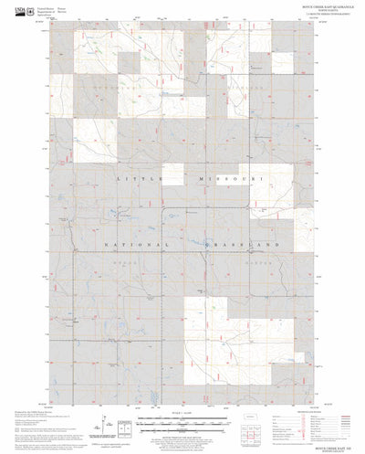 US Forest Service - Topo Boyce Creek East, ND FSTopo Legacy digital map