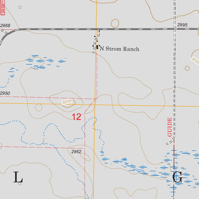 US Forest Service - Topo Boyce Creek East, ND FSTopo Legacy digital map