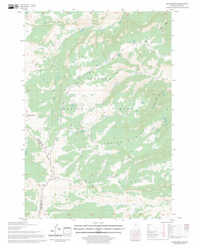 US Forest Service - Topo Boyd Ridge, WY - MT FSTopo Legacy digital map