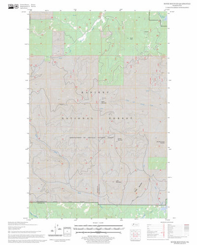 US Forest Service - Topo Boyer Mountain, WA FSTopo Legacy digital map