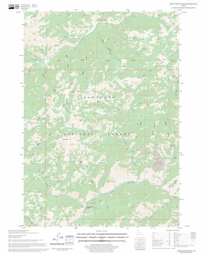 US Forest Service - Topo Boyle Mountain, ID FSTopo Legacy digital map