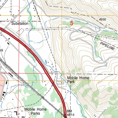 US Forest Service - Topo Bozeman, MT FSTopo Legacy digital map
