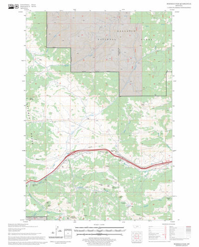 US Forest Service - Topo Bozeman Pass, MT FSTopo Legacy digital map
