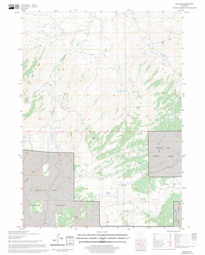 US Forest Service - Topo Braae, WY FSTopo Legacy digital map
