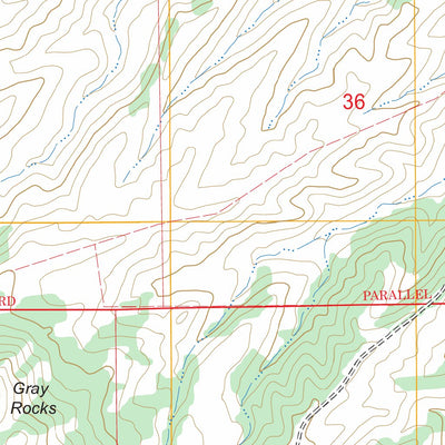 US Forest Service - Topo Braae, WY FSTopo Legacy digital map
