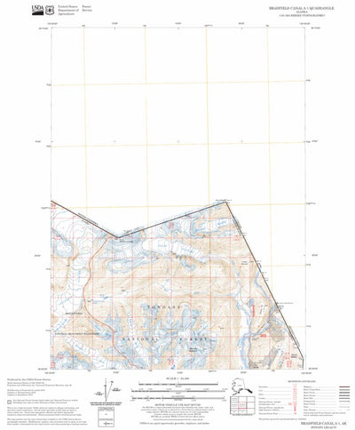 US Forest Service - Topo Bradfield Canal A-1, AK FSTopo Legacy digital map