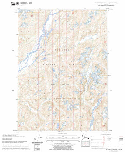 US Forest Service - Topo Bradfield Canal A-3, AK FSTopo Legacy digital map