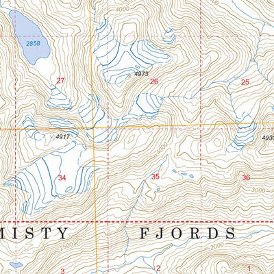 US Forest Service - Topo Bradfield Canal A-3, AK FSTopo Legacy digital map