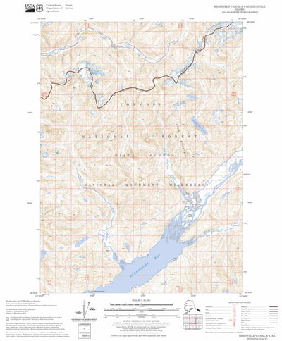 US Forest Service - Topo Bradfield Canal A-4, AK FSTopo Legacy digital map
