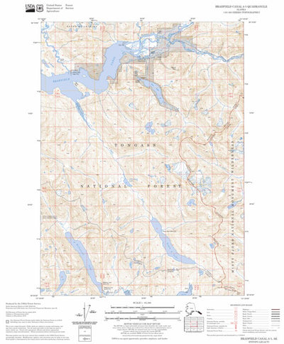 US Forest Service - Topo Bradfield Canal A-5, AK FSTopo Legacy digital map