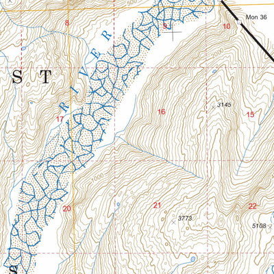 US Forest Service - Topo Bradfield Canal B-3, AK FSTopo Legacy digital map