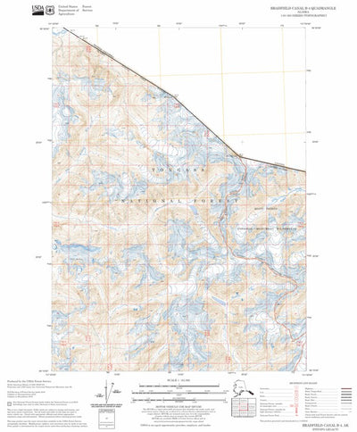 US Forest Service - Topo Bradfield Canal B-4, AK FSTopo Legacy digital map