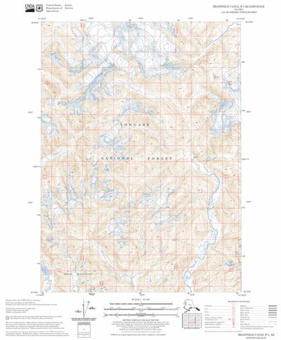 US Forest Service - Topo Bradfield Canal B-5, AK FSTopo Legacy digital map