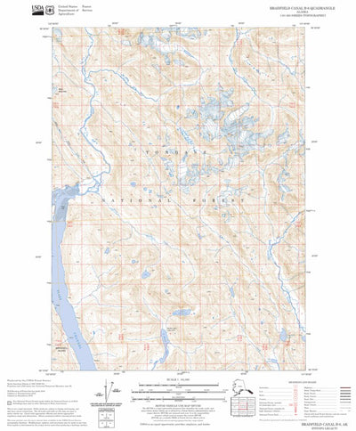 US Forest Service - Topo Bradfield Canal B-6, AK FSTopo Legacy digital map