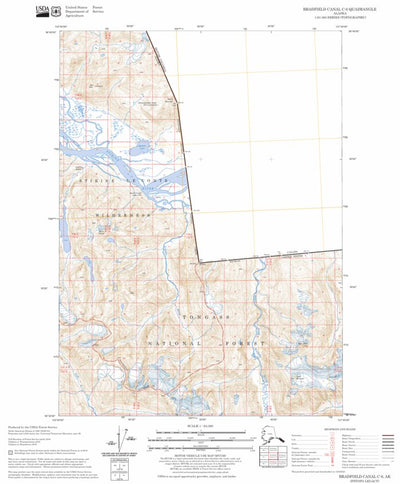 US Forest Service - Topo Bradfield Canal C-6, AK FSTopo Legacy digital map