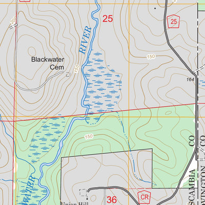 US Forest Service - Topo Bradley, AL FSTopo Legacy digital map