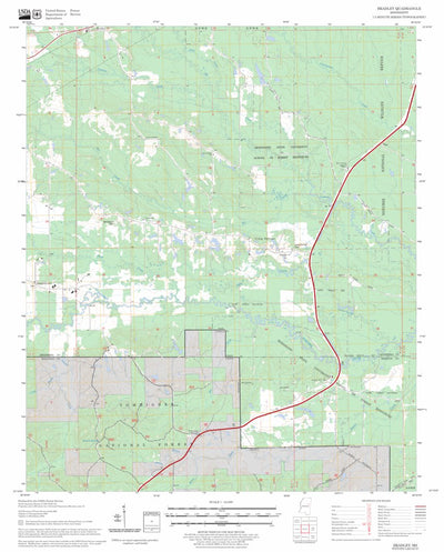 US Forest Service - Topo Bradley, MS FSTopo Legacy digital map