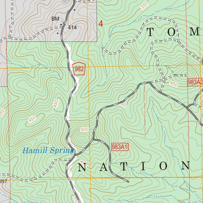 US Forest Service - Topo Bradley, MS FSTopo Legacy digital map