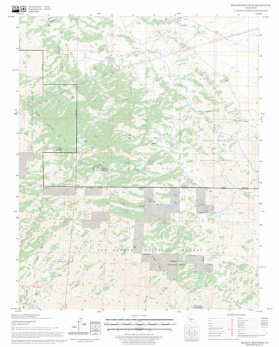 US Forest Service - Topo Branch Mountain, CA FSTopo Legacy digital map
