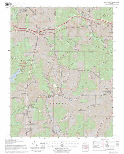 US Forest Service - Topo Branchville, IN FSTopo Legacy digital map