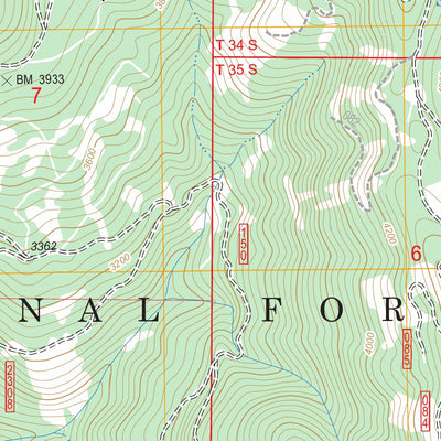US Forest Service - Topo Brandy Peak, OR FSTopo Legacy digital map
