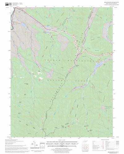 US Forest Service - Topo Brandywine, WV - VA FSTopo Legacy digital map