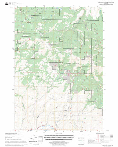 US Forest Service - Topo Brannan Gulch, OR FSTopo Legacy digital map