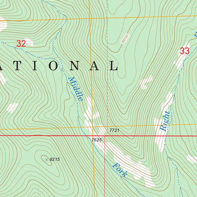 US Forest Service - Topo Brays Canyon, MT FSTopo Legacy digital map