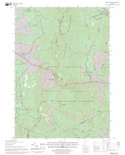 US Forest Service - Topo Bread Loaf, VT FSTopo Legacy digital map