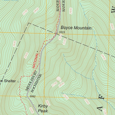 US Forest Service - Topo Bread Loaf, VT FSTopo Legacy digital map