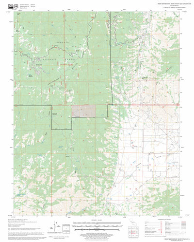 US Forest Service - Topo Breckenridge Mountain, CA FSTopo Legacy digital map