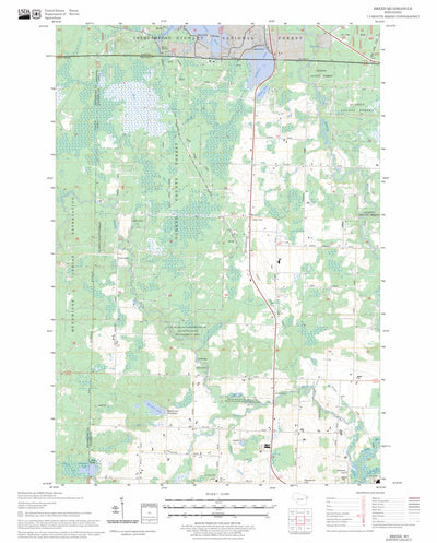 US Forest Service - Topo Breed, WI FSTopo Legacy digital map