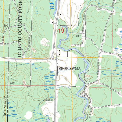 US Forest Service - Topo Breed, WI FSTopo Legacy digital map