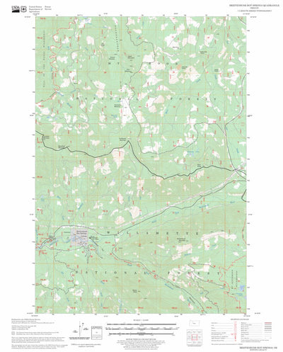 US Forest Service - Topo Breitenbush Hot Springs, OR FSTopo Legacy digital map