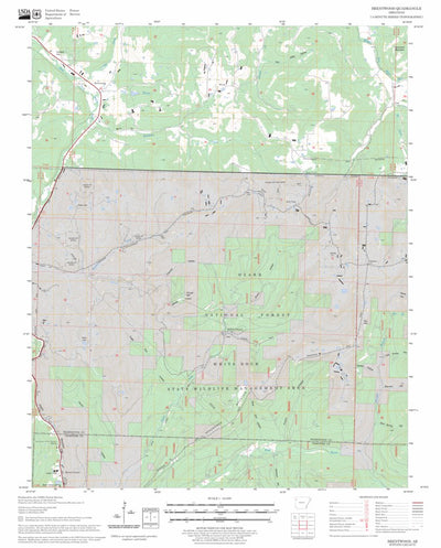 US Forest Service - Topo Brentwood, AR FSTopo Legacy digital map