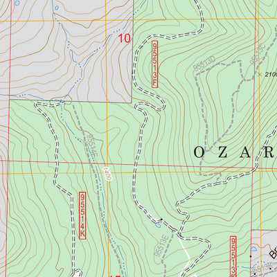 US Forest Service - Topo Brentwood, AR FSTopo Legacy digital map