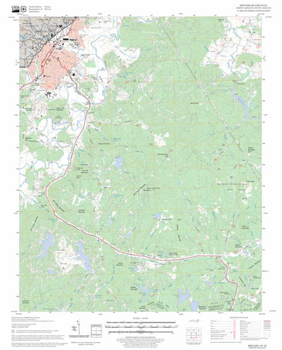 US Forest Service - Topo Brevard, NC - SC FSTopo Legacy digital map