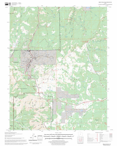 US Forest Service - Topo Brian Head, UT FSTopo Legacy digital map