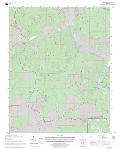US Forest Service - Topo Briar, MO FSTopo Legacy digital map